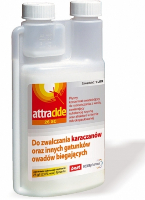 Attracide 26 SC - Karaczany oraz inne gatunki owadów biegających, Dezynsekcja Śląsk, środek owadobójczy, Gliwice, Śląsk